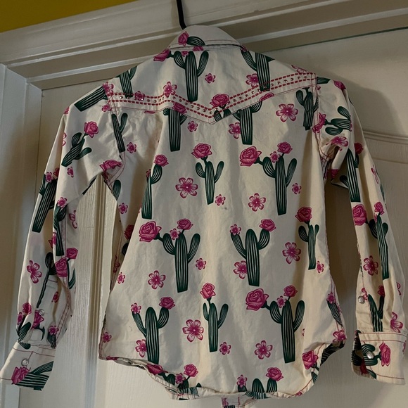 Cowgirl Hardware cactus print western shirt, size small. - Picture 2 of 4